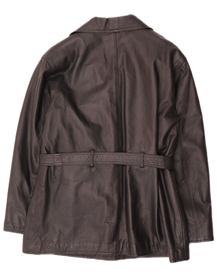 Canda Womens Leather Jacket UK 16 Large Black Leather