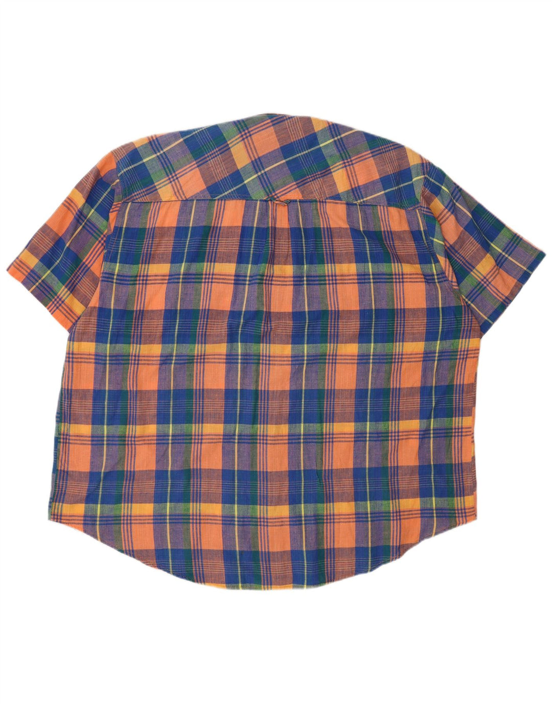Vintage Mens Regular Fit Shirt Size 45/46 2XL Multicoloured Check Cotton