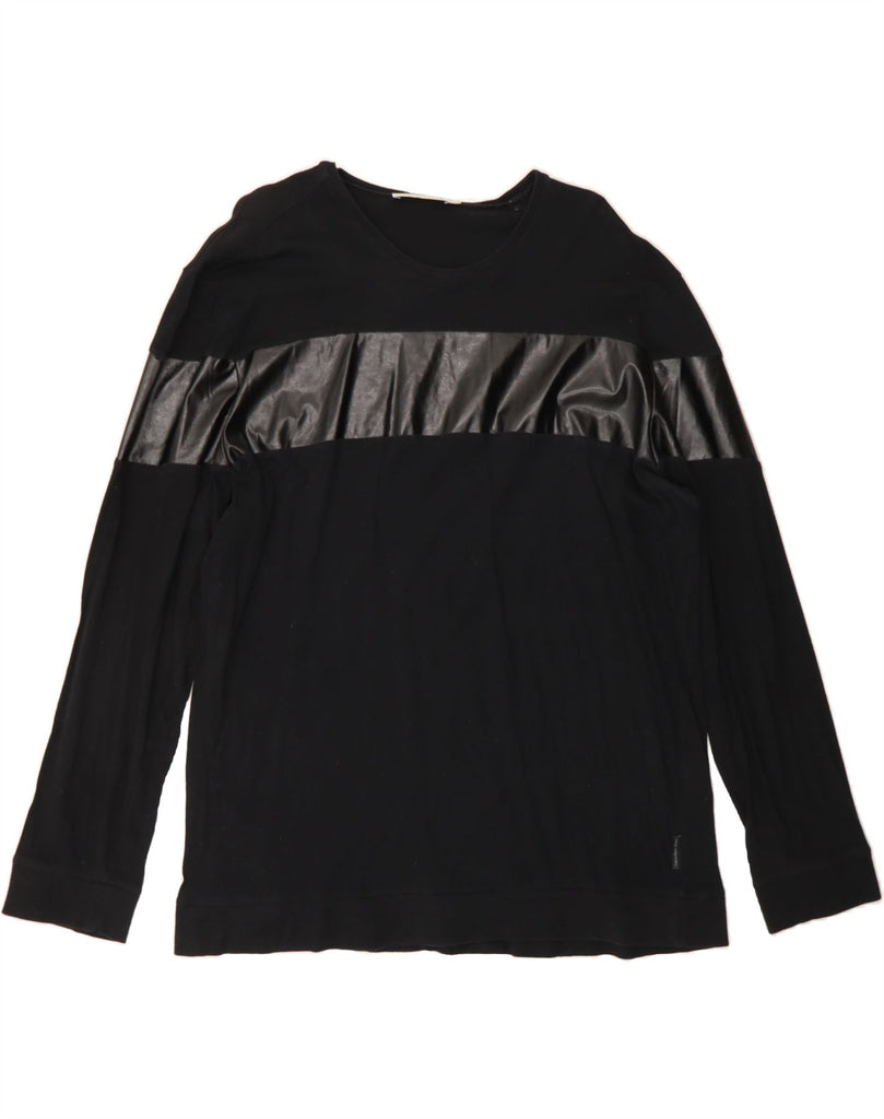 CALVIN KLEIN JEANS Womens Sweatshirt Jumper UK 20 2XL Black Polyester Vintage Calvin Klein Jeans and Second-Hand Calvin Klein Jeans from Messina Hembry 