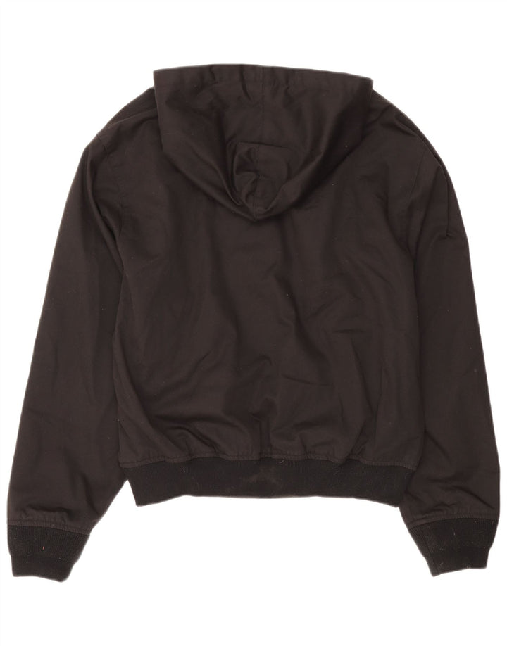 Brandit Womens Hooded Bomber Jacket UK 16 Large Black Polyester