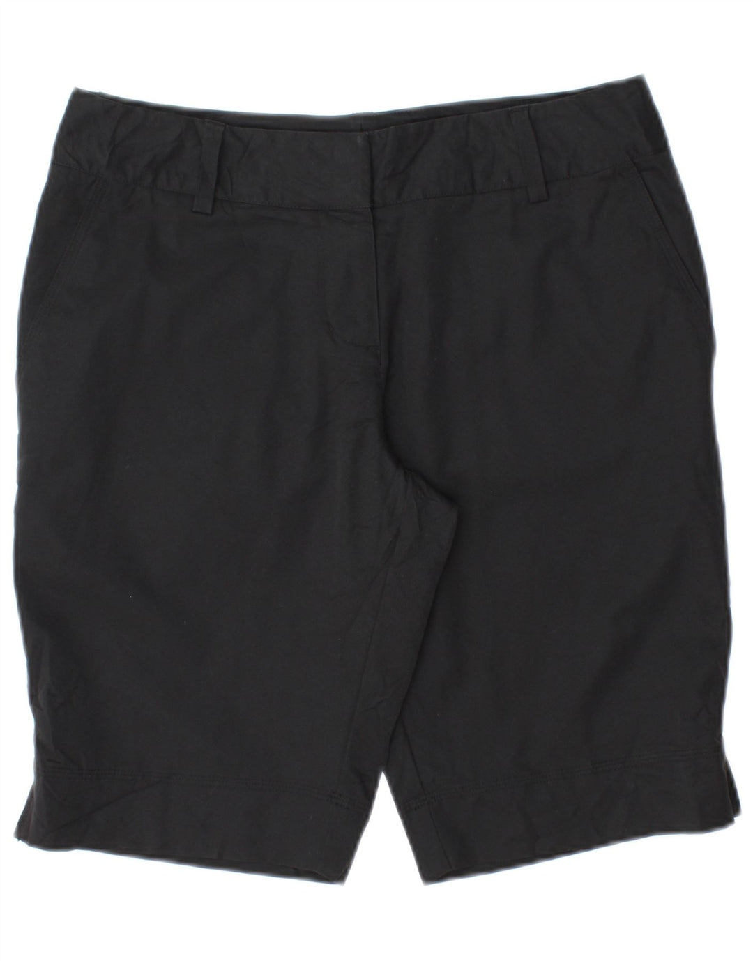 ADIDAS Womens Climalite Chino Shorts UK 6 XS W30  Black Polyester