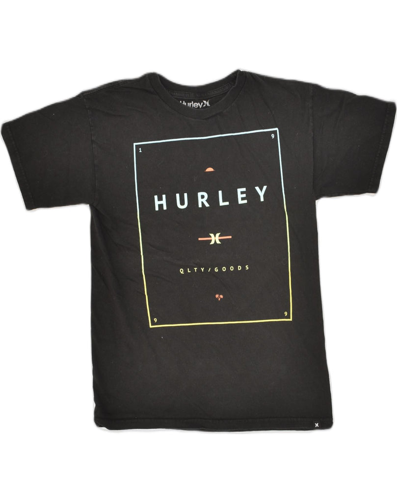 HURLEY Mens Graphic T-Shirt Top Small Black Cotton | Vintage Hurley | Thrift | Second-Hand Hurley | Used Clothing | Messina Hembry 