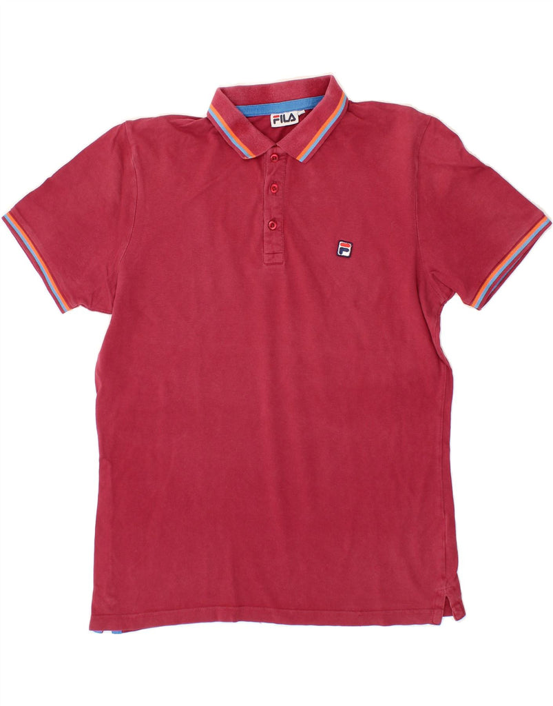 FILA Mens Polo Shirt XL Red Cotton Vintage Fila and Second-Hand Fila from Messina Hembry 