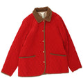 Orvis Womens Oversized Quilted Jacket UK 16 Large Red Polyester