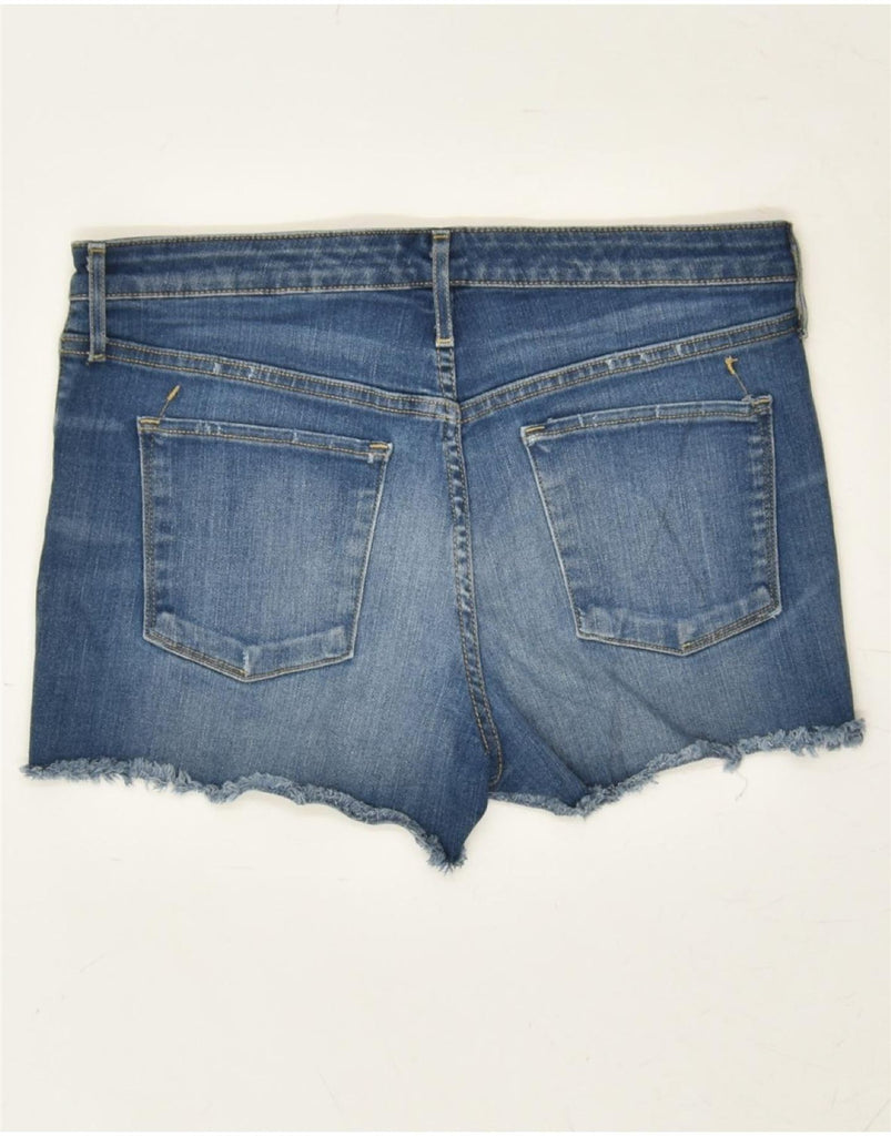 MOSSIMO Womens Distressed Denim Hot Pants W32 Large  Blue Cotton | Vintage Mossimo | Thrift | Second-Hand Mossimo | Used Clothing | Messina Hembry 