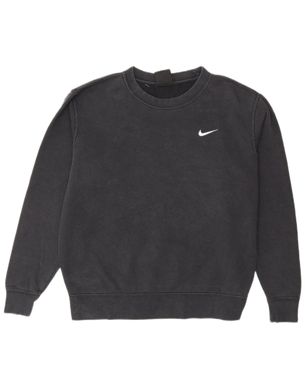 Nike Mens Sweatshirt Jumper Medium Black Cotton