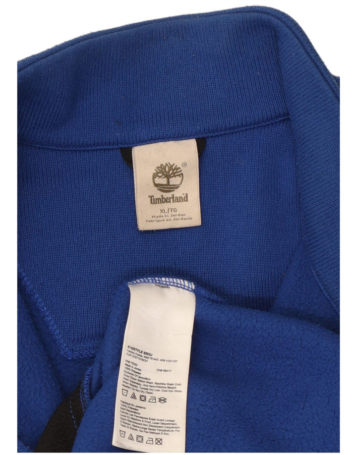 TIMBERLAND Mens Tracksuit Top Jacket XL Blue Polyester