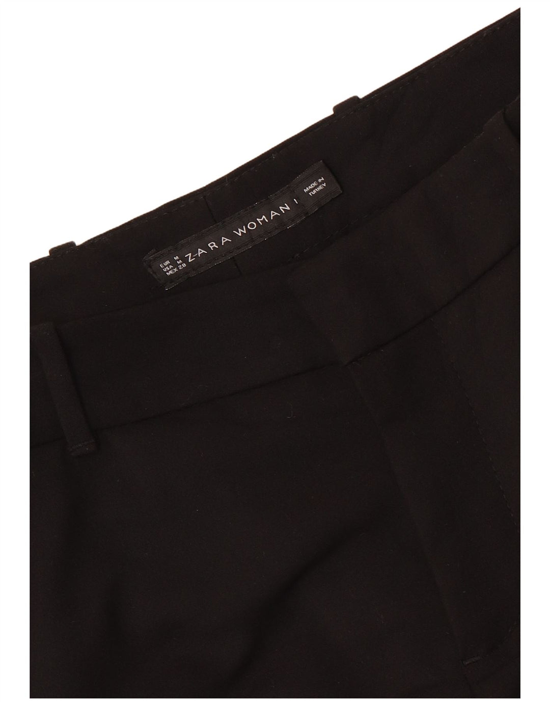 Zara Womens Slim Chino Trousers Medium W28 L28 Black