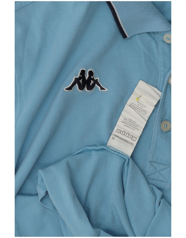 Kappa Mens Polo Shirt Medium Blue Cotton