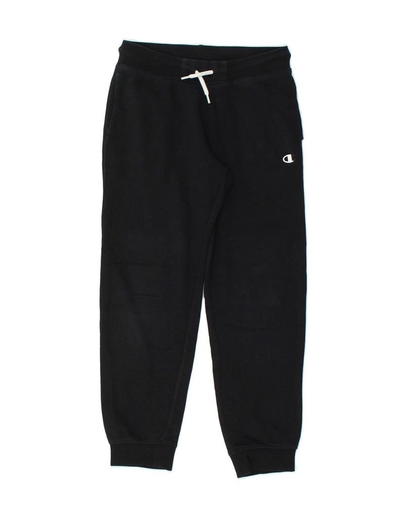 CHAMPION Boys Tracksuit Trousers Joggers 9-10 Years Medium Black Cotton | Vintage Champion | Thrift | Second-Hand Champion | Used Clothing | Messina Hembry 