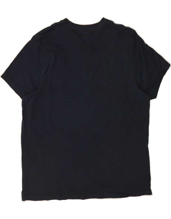 J. CREW Mens T-Shirt Top XL Navy Blue Vintage J. Crew and Second-Hand J. Crew from Messina Hembry 