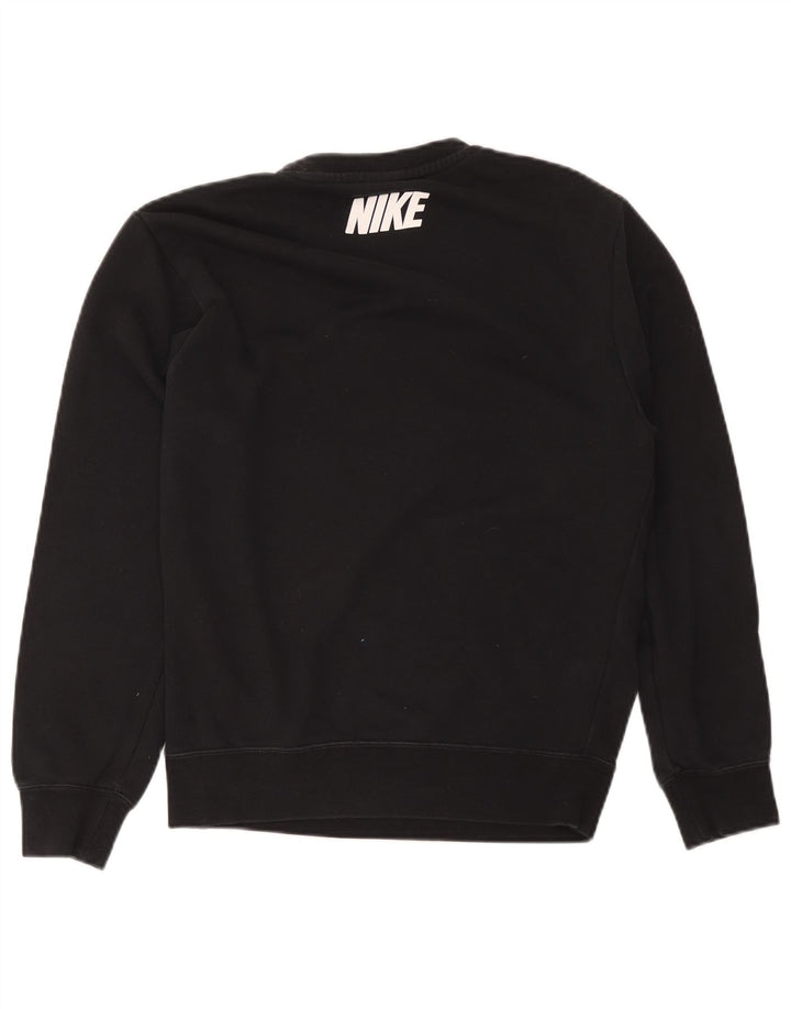 Nike Mens Graphic Sweatshirt Jumper XS Black Cotton