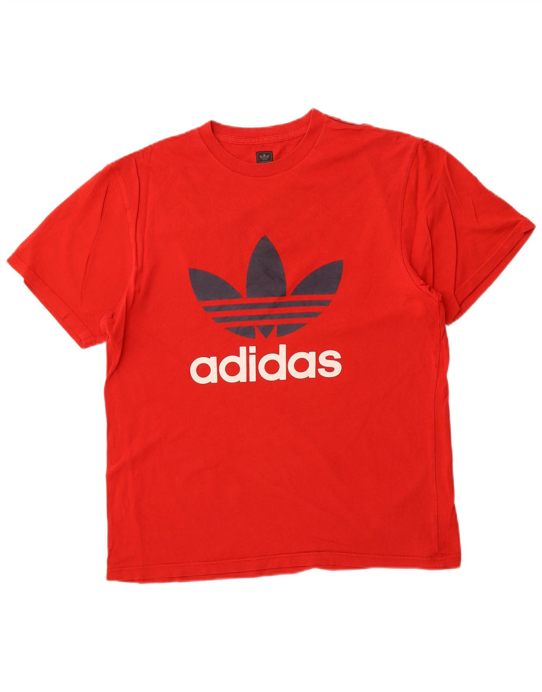 ADIDAS Mens Graphic T-Shirt Top Large Red Cotton