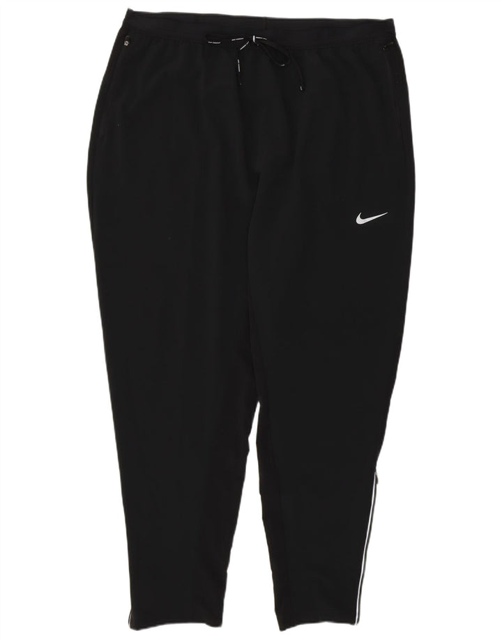 Nike Womens Dri Fit Tracksuit Trousers UK 18 XL Black Polyester