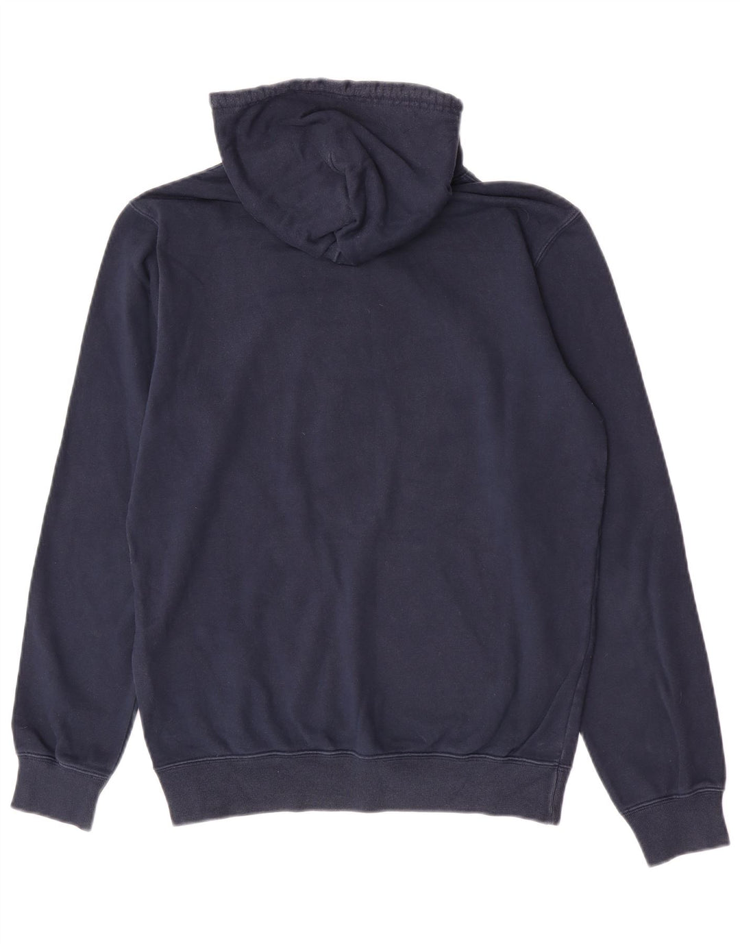 Champion Mens Graphic Hoodie Jumper Medium Navy Blue Cotton