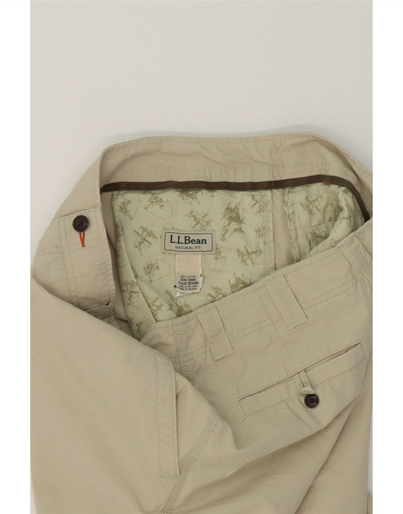 L.L.BEAN Mens Natural Fit Straight Chino Trousers W36 L29 Beige Cotton Vintage L.L.Bean and Second-Hand L.L.Bean from Messina Hembry 