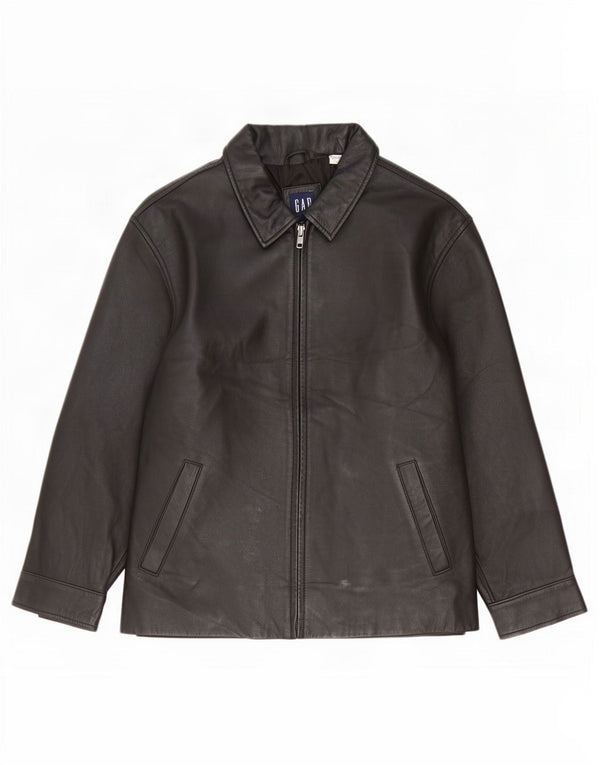 Gap Boys Leather Jacket 13-14 Years Black