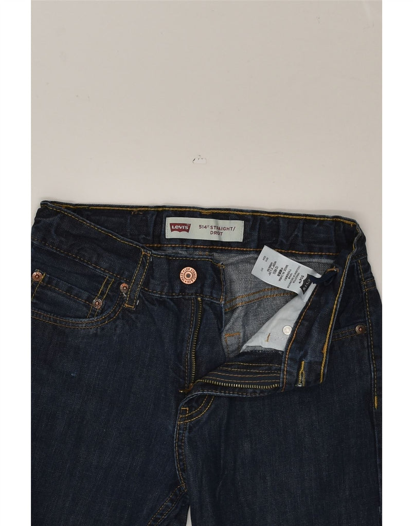 LEVI'S Boys 514 Straight Jeans 11-12 Years W26 L26 Navy Blue Cotton | Vintage Levi's | Thrift | Second-Hand Levi's | Used Clothing | Messina Hembry 