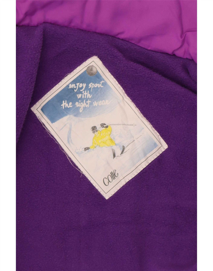 Colle Womens Ski Jumpsuit UK 12 Medium Purple Colourblock
