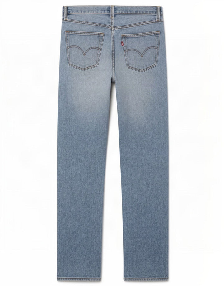 Levi's Mens Straight Jeans W34 L36 Blue Cotton