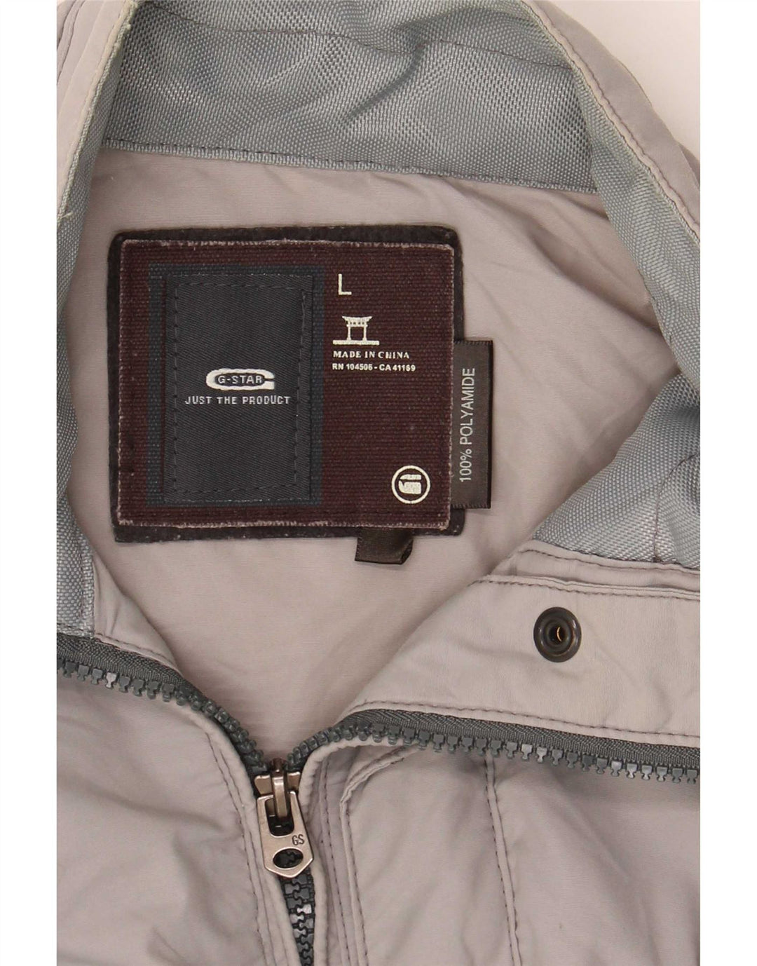 G-Star Mens Military Jacket UK 40 Large Grey Polyamide