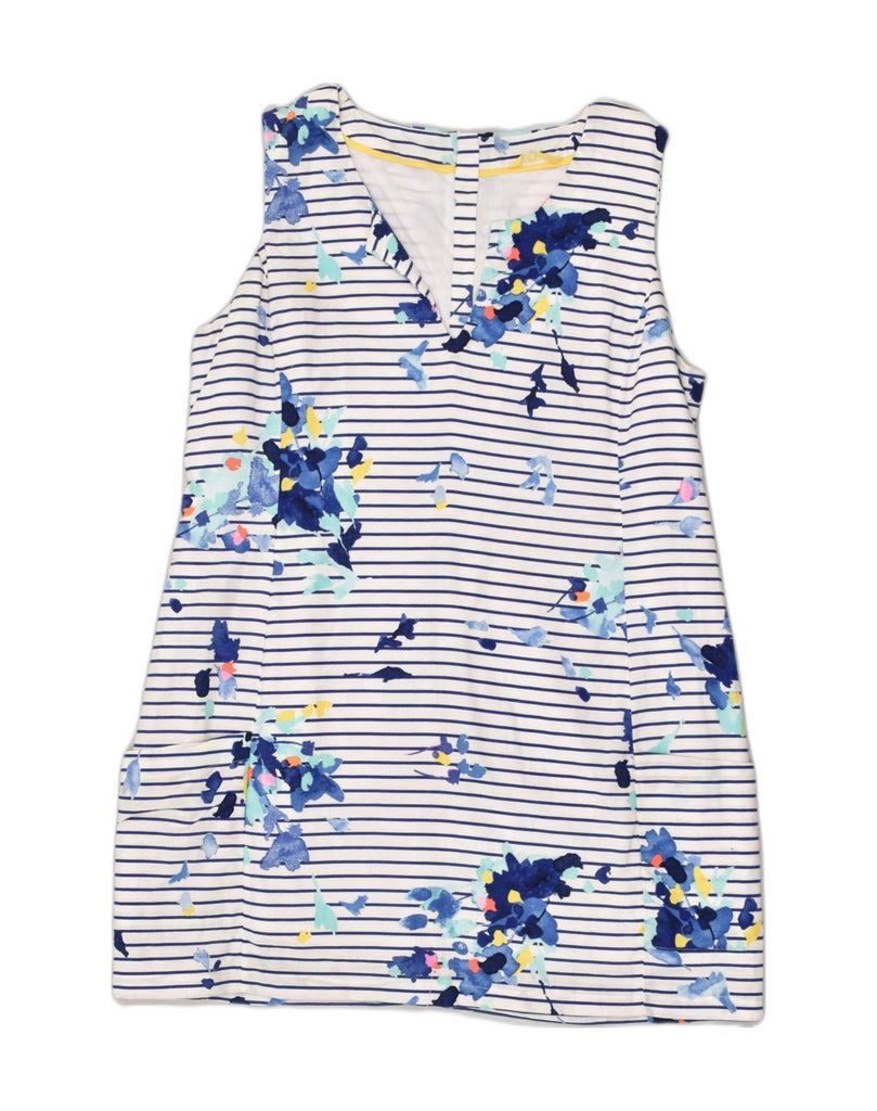 JOULES Womens Sleeveless Basic Dress UK 16 Large Blue Floral | Vintage Joules | Thrift | Second-Hand Joules | Used Clothing | Messina Hembry 