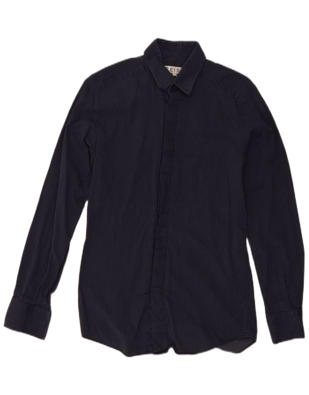 Reiss Mens Shirt Small Navy Blue Spotted