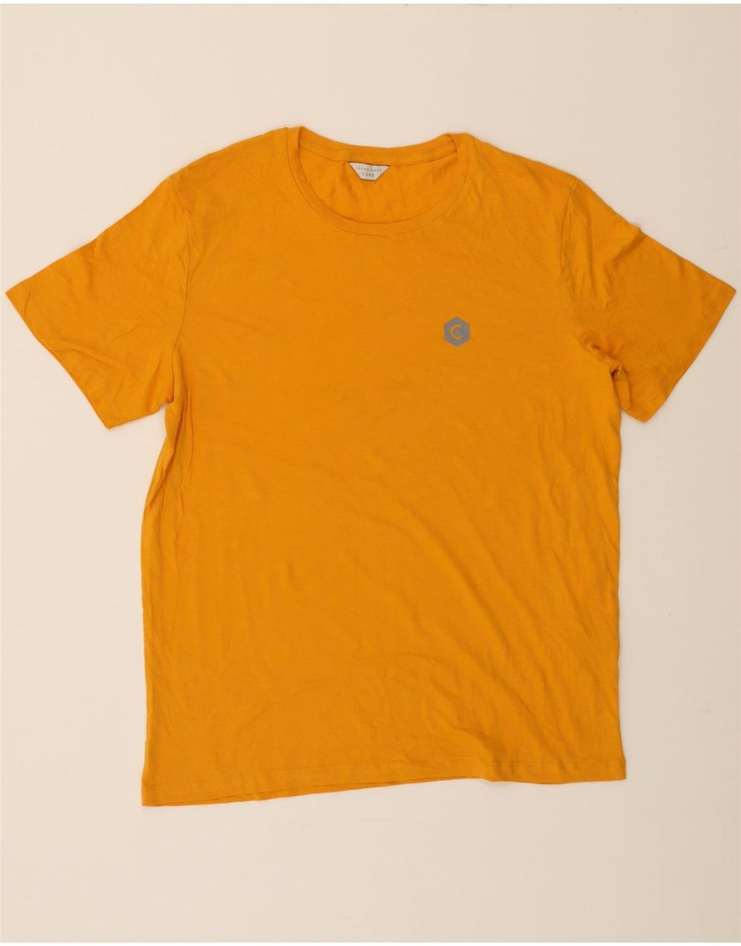 JACK & JONES Mens Core T-Shirt Top Large Yellow Cotton Vintage Jack & Jones and Second-Hand Jack & Jones from Messina Hembry 
