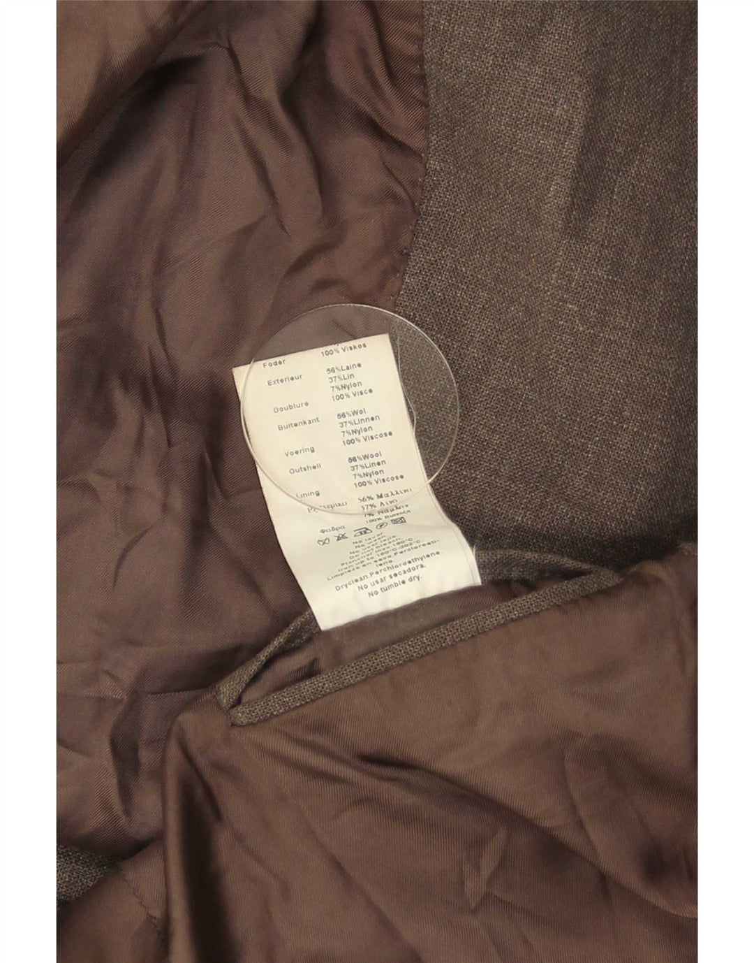 Massimo Dutti Mens 3 Button Blazer Jacket EU 46 Small Grey Wool