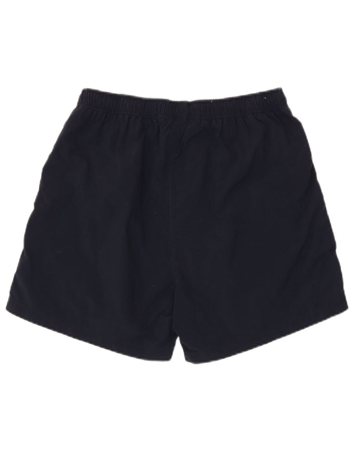 Asics Mens Sport Shorts Medium Navy Blue Colourblock Nylon