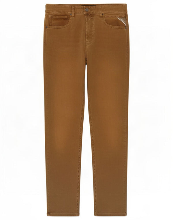 Replay Mens Slim Jeans W30 L30 Brown Cotton