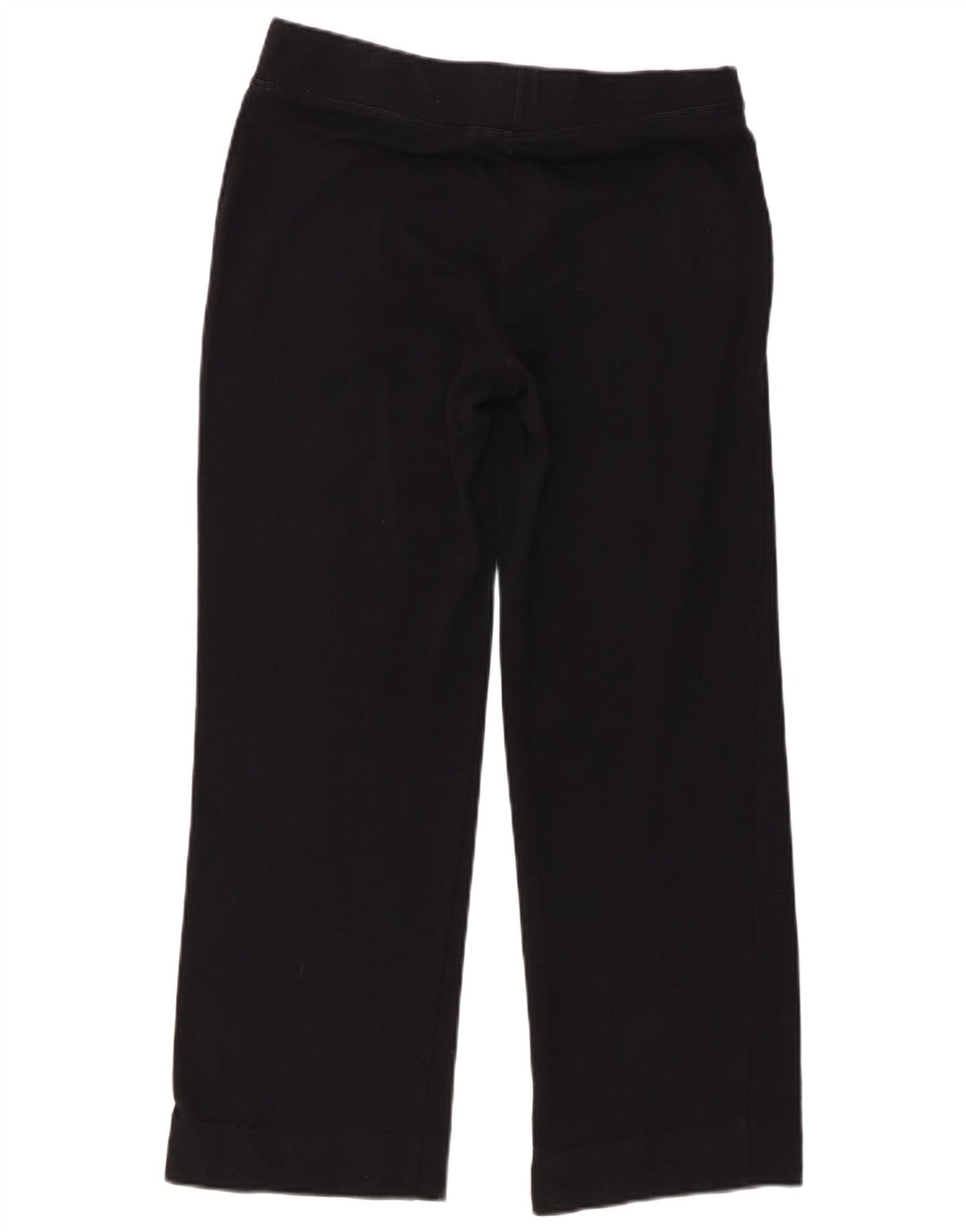 Marks & Spencer Womens Tracksuit Trousers UK 14 Large Black Cotton