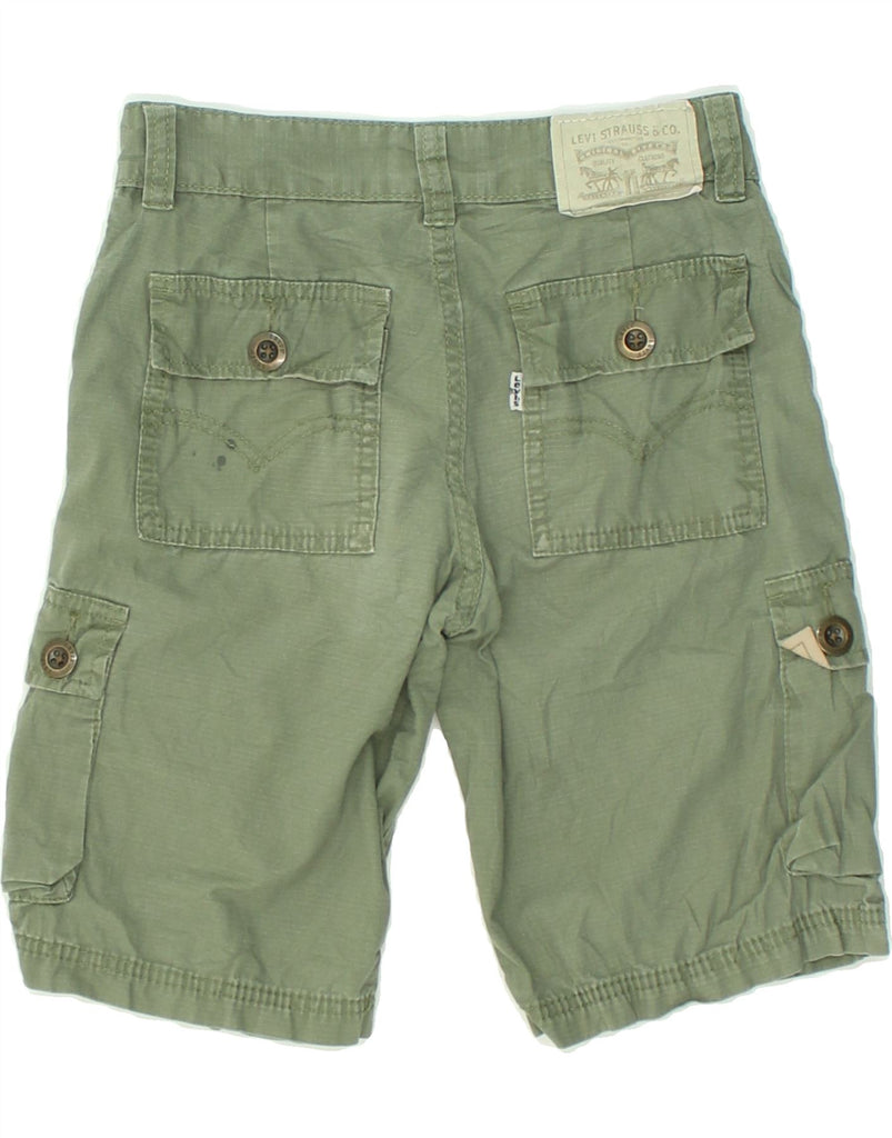 LEVI'S Boys Cargo Shorts 7-8 Years W24 Green Cotton | Vintage Levi's | Thrift | Second-Hand Levi's | Used Clothing | Messina Hembry 