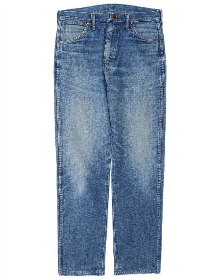 Wrangler Mens Straight Jeans W32 L31 Blue Cotton