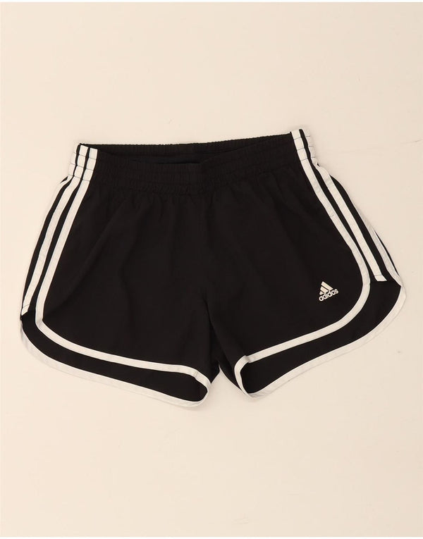 ADIDAS Womens Sport Shorts UK 10 Small  Black Polyester