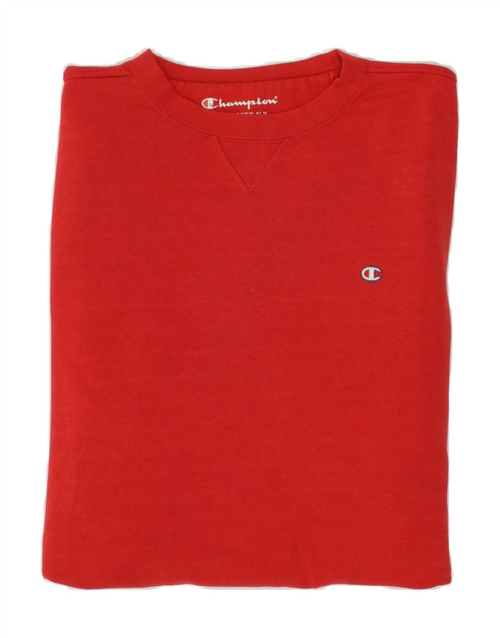 CHAMPION Mens Sweatshirt Jumper Large Red Vintage Champion and Second-Hand Champion from Messina Hembry 