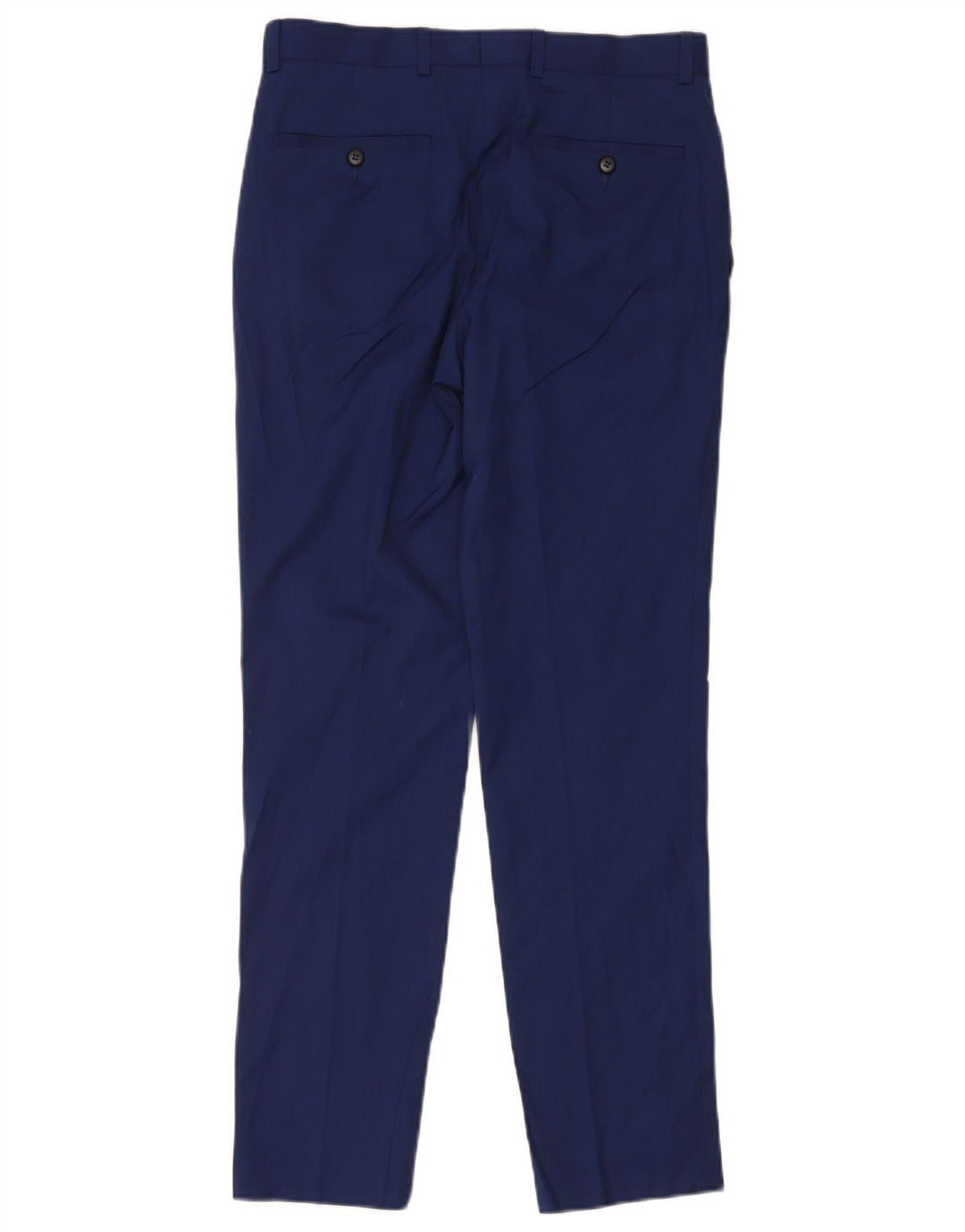 Marks & Spencer Mens Slim Suit Trousers W30 L29 Navy Blue Viscose