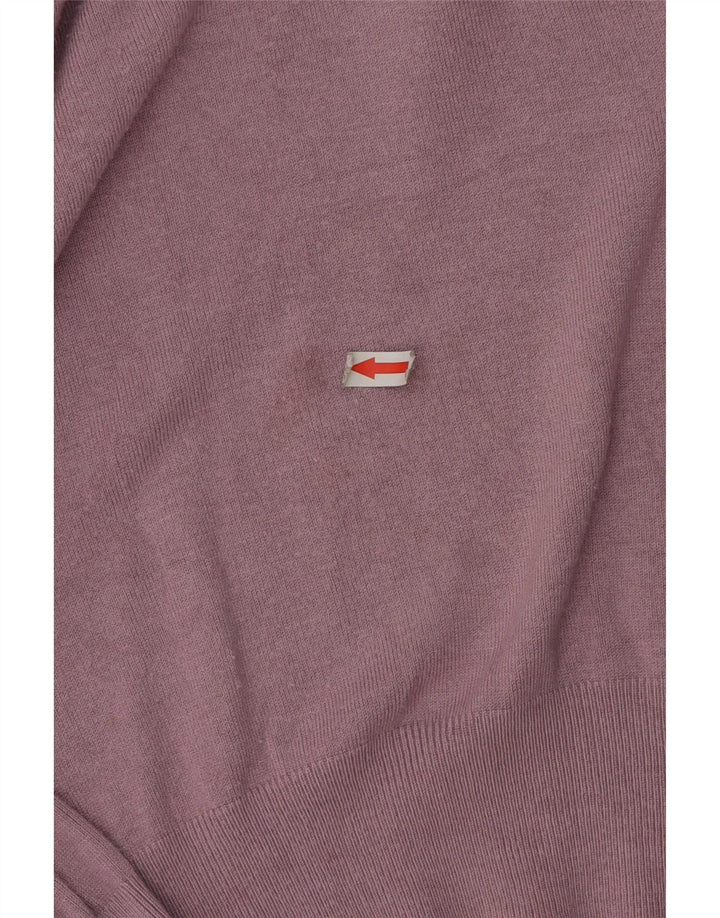 Marks & Spencer Womens V-Neck Jumper Sweater UK 16 Large Purple
