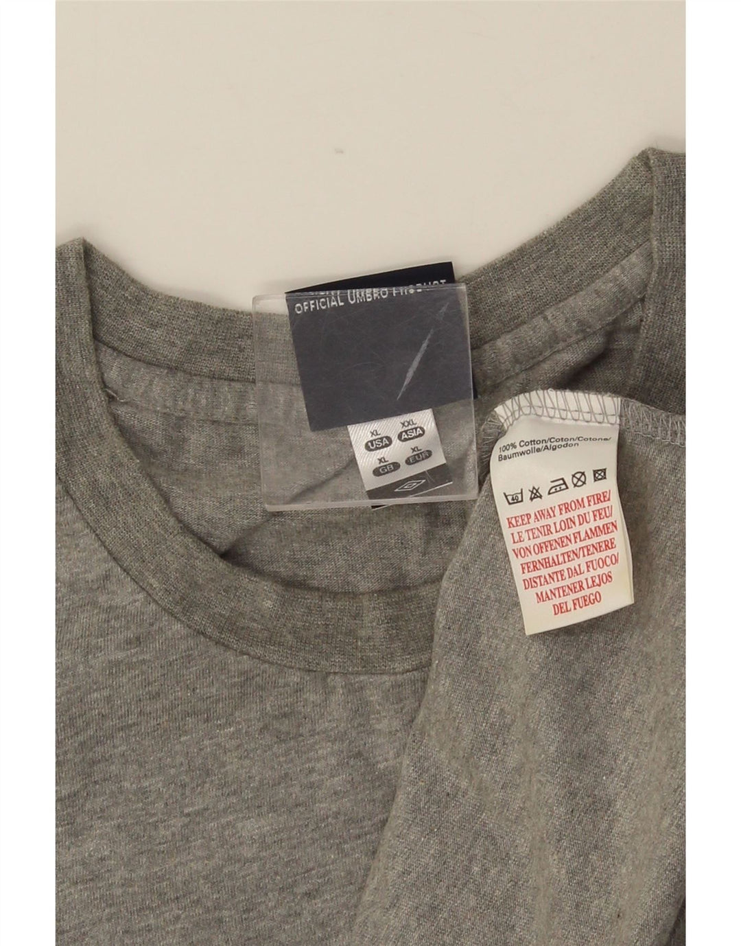 UMBRO Mens Graphic Vest Top XL Grey Cotton