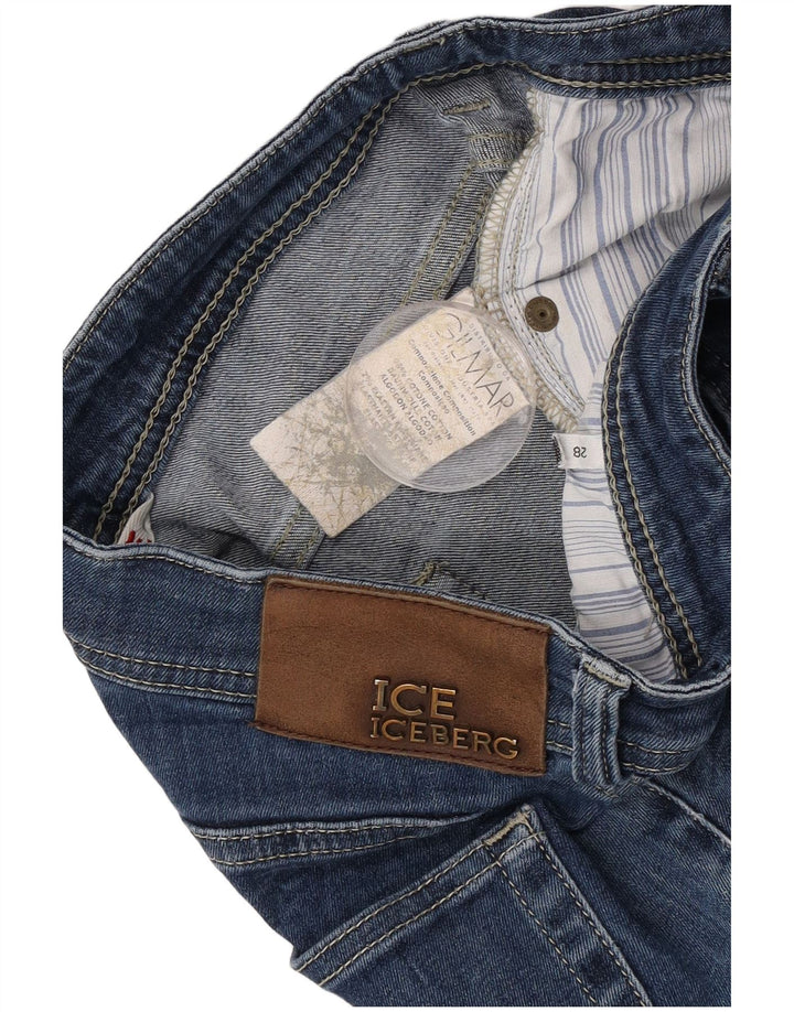 Iceberg Womens Slim Jeans W28 L28 Blue Cotton