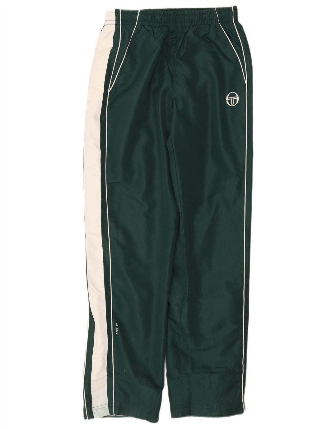 Sergio Tacchini Mens Tracksuit Trousers Small  Green Colourblock Polyester