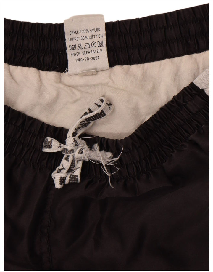 Puma Mens Graphic Sport Shorts Small Black Colourblock Nylon