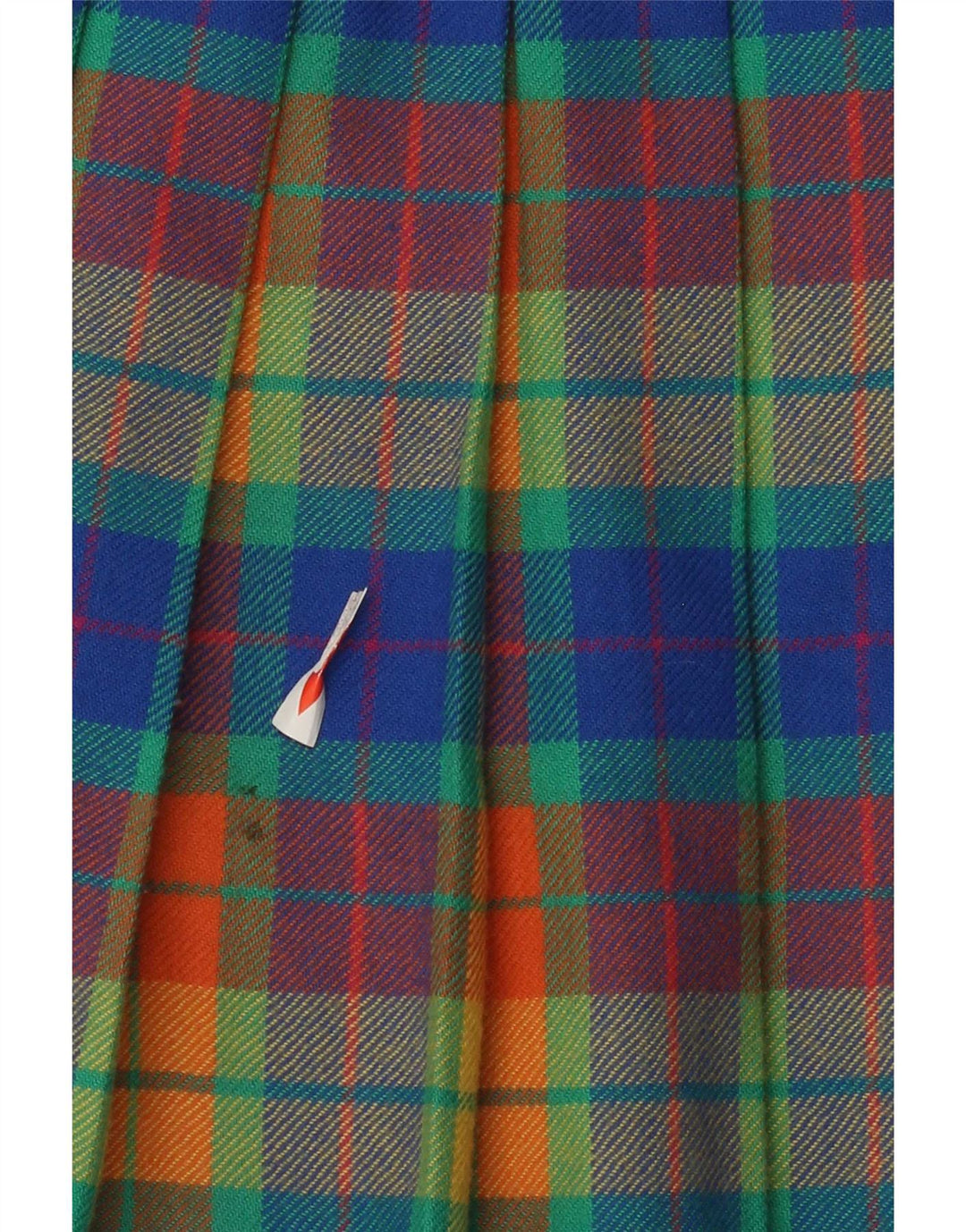 Vintage Womens Knife Pleated Skirt W28 Medium Multicoloured Plaid