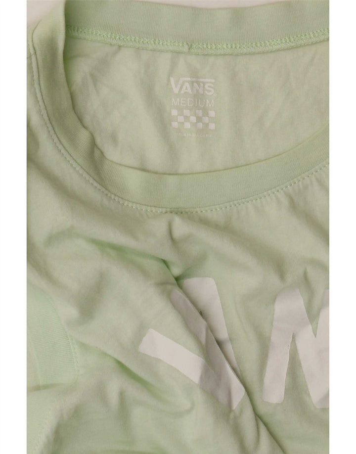 Vans Womens Graphic Vest Top UK 12 Medium Green