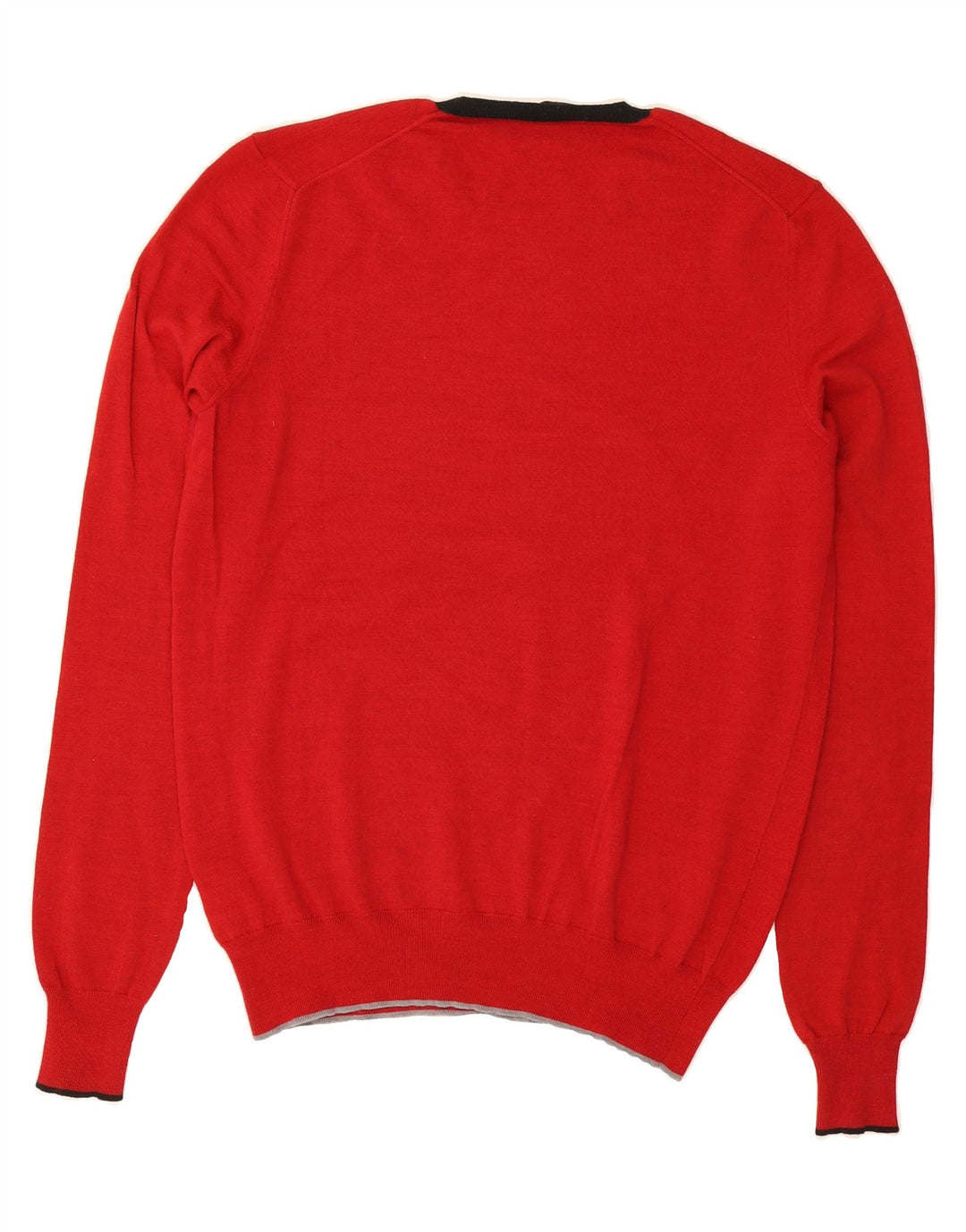 CALVIN KLEIN JEANS Mens Crew Neck Jumper Sweater 2XL Red Wool Vintage Calvin Klein Jeans and Second-Hand Calvin Klein Jeans from Messina Hembry 