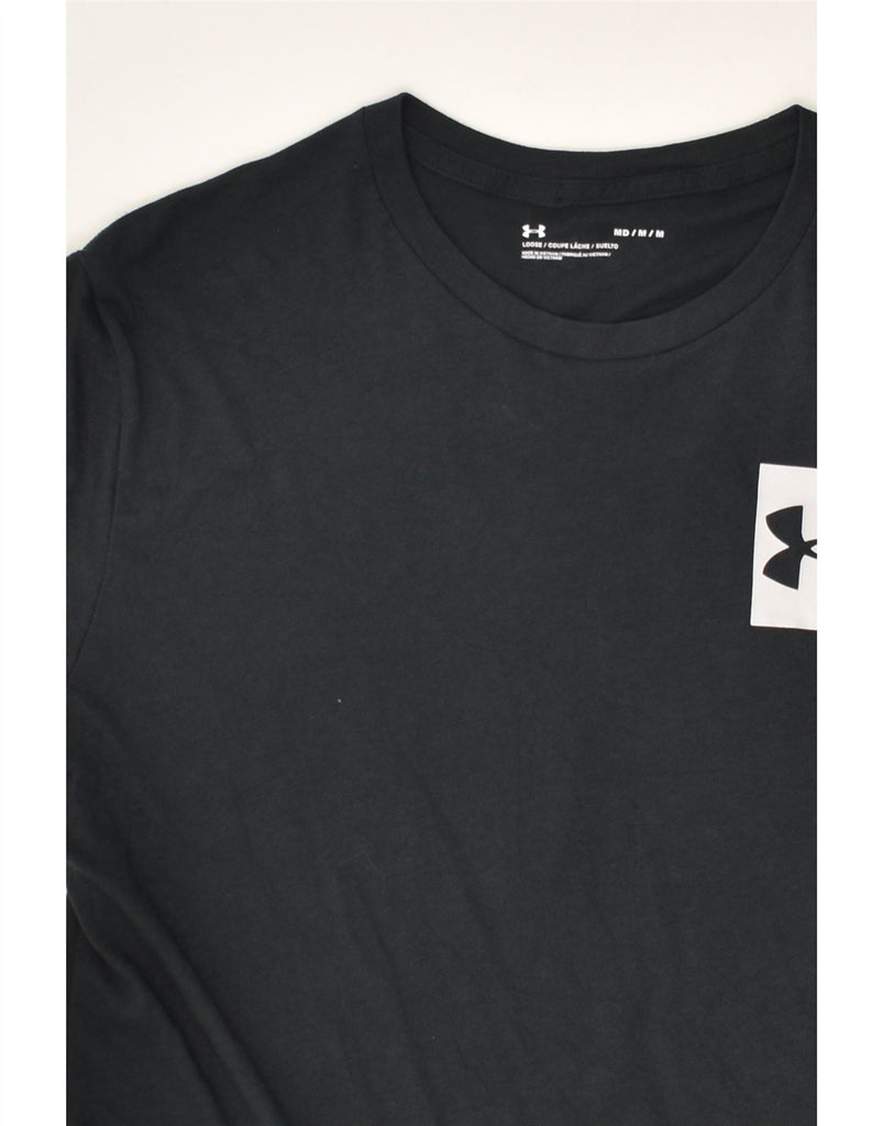 UNDER ARMOUR Mens Graphic T-Shirt Top Medium Grey Cotton | Vintage Under Armour | Thrift | Second-Hand Under Armour | Used Clothing | Messina Hembry 