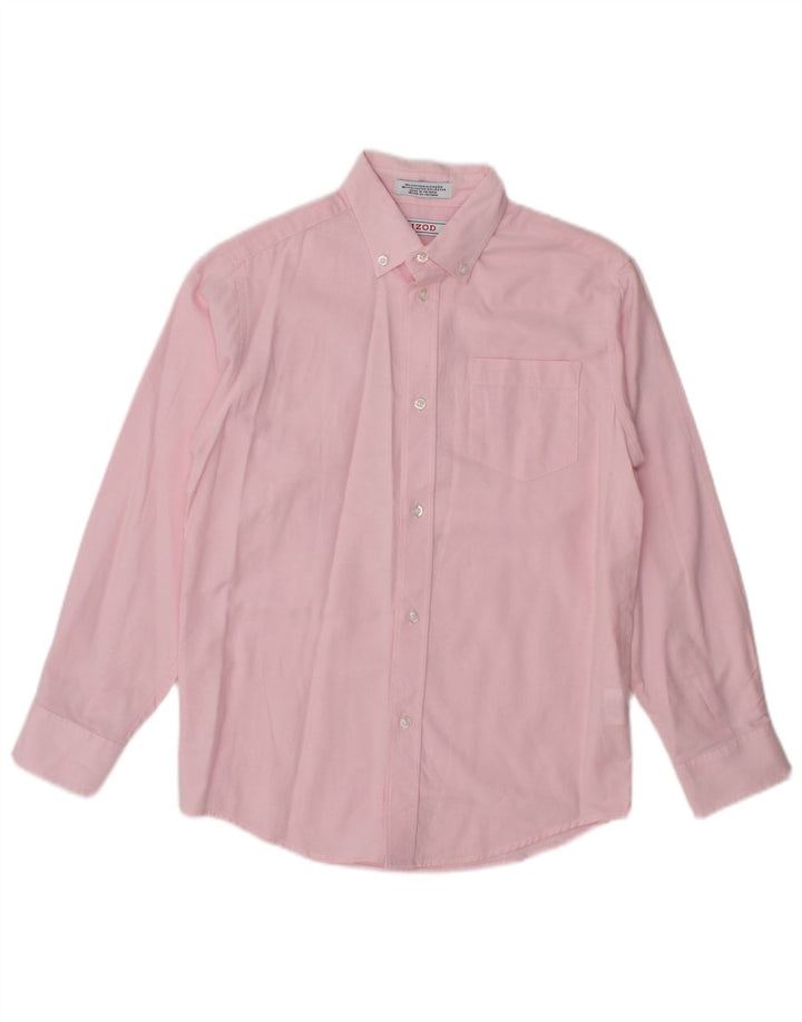 Izod Boys Shirt 11-12 Years Pink Cotton