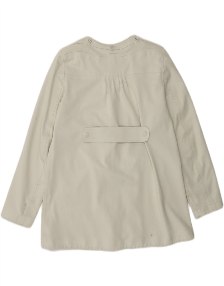 GEOX Womens Blazer Jacket UK 8 Small White Polyester Vintage Geox and Second-Hand Geox from Messina Hembry 