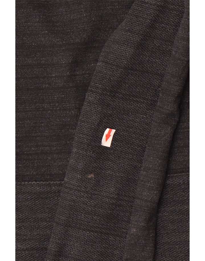 Nike Mens Tracksuit Top Jacket Small Grey Striped Cotton