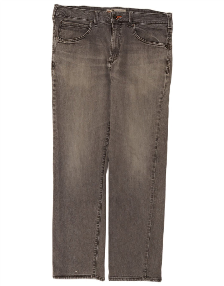 Lee Mens Modern Series Straight Jeans W36 L32 Grey Cotton